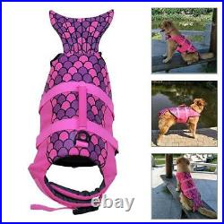 2 Pieces Adjustable Pet Dog Life Jacket Swimming Suit Puppy Flotation Vest