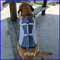 2 Pieces Durable Pets Dog Life Jacket Swimming Suit Flotation Vest with Handle
