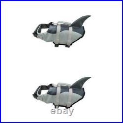 2-in-Pack Durable Pets Dog Life Jacket Swimming Suit Safety Flotation Vest