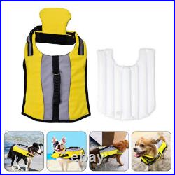 5x Dog Flotation Vest Dog Bathing Suit Pet Surfing Swimsuit Handle Dog Lifesaver