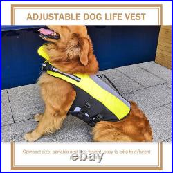 5x Dog Flotation Vest Dog Bathing Suit Pet Surfing Swimsuit Handle Dog Lifesaver