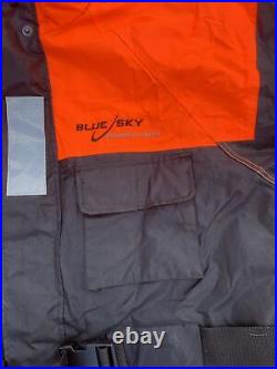 Blue sky flotation device Fishing 2 Man Piece Suit Size L Jacket And Trousers