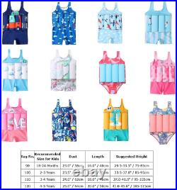 Boys Girls Floatation Swimsuit with Adjustable Buoyancy Baby One Piece Swimwear