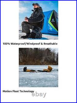 CLAM ASCENT FLOAT BIB, Floatation ice fishing bibs NWT $300 Safety Float Overall