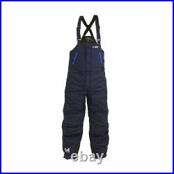 Clam Outdoors Ice Armor Rise Black (Blue Zippers) Float Bibs CHOOSE YOUR SIZE