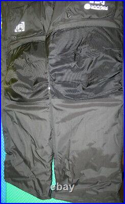 Clam Outdoors Ice Armor Rise Black (Blue Zippers) Float Bibs CHOOSE YOUR SIZE