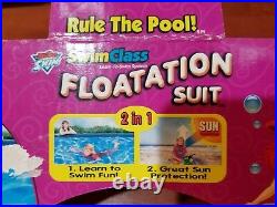 Disney Ariel Princess Floatation Suit Swim Girl Learn Sun Protection sz 30-50 lb