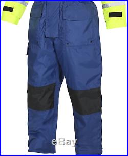 FLADEN RESCUE SYSTEM One Piece Blue and Yellow SCANDIA Flotation Suit and