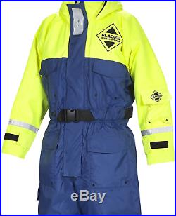 FLADEN RESCUE SYSTEM One Piece Blue and Yellow SCANDIA Flotation Suit and