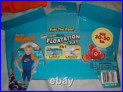 Finding Nemo Floatation Wet Suit Disney Pixar Child 2T-7 weight 30-50 lbs New