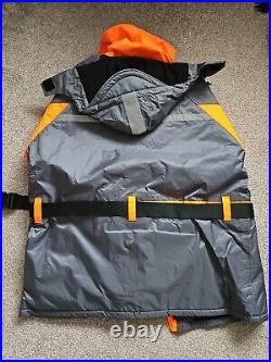 Fish Eagle 2 Piece Floatation Suit 2012 Grey Orange Hi-Vis Mens Size XXXXL 4XL