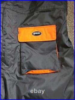 Fish Eagle 2 Piece Floatation Suit 2012 Grey Orange Hi-Vis Mens Size XXXXL 4XL