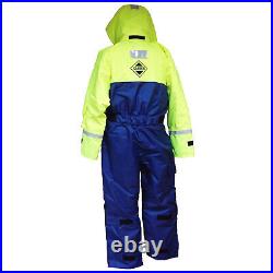 Fladen 1pc Rescue System Flotation Suit Blue/Yellow Large