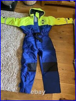 Fladen 1pc Rescue System Flotation Suit Blue/Yellow Small