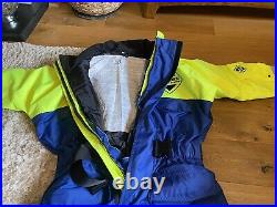 Fladen 1pc Rescue System Flotation Suit Blue/Yellow Small