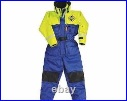 Fladen Fishing Flotation Suit, 1 piece All sizes BLUE & YELLOW NEW STOCK