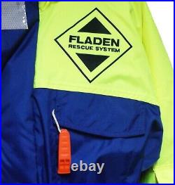 Fladen Floatation Suit 1 Piece Offshore Suit Immersion Fishing Sailing Small
