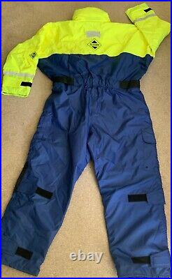 Fladen Flotation Suit 1-Piece YellowithBlue M + XL Never Used