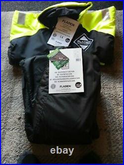 Fladen Flotation Suit Two Piece Rescue System Black/Yellow Large. New With Tags