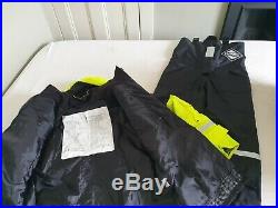 Fladen Flotation Suit Two Piece Rescue System Black/Yellow. Size L RRP £185.00