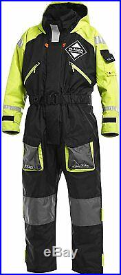 Fladen Flotation Suit XXL Rescue System Black/Yellow 1-Piece Fishing Sailing