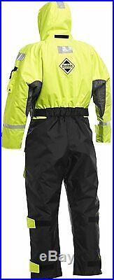 Fladen Flotation Suit XXL Rescue System Black/Yellow 1-Piece Fishing Sailing