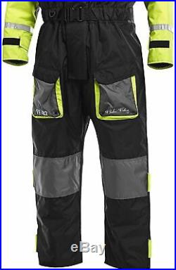 Fladen Flotation Suit XXL Rescue System Black/Yellow 1-Piece Fishing Sailing