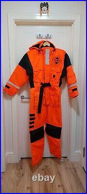 Fladen Flotation Suit, orange, whistle, waterproof, pockets, visibility good, M