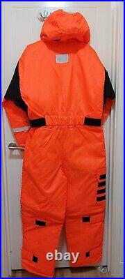 Fladen Flotation Suit, orange, whistle, waterproof, pockets, visibility good, M