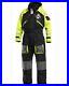 Fladen One-Piece Flotation Suit with Hood Black & Yellow Small Free P&P
