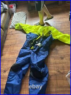 Fladen Rescue Flotation System Suit 845, Blue Yellow, Medium, Floatation Suit