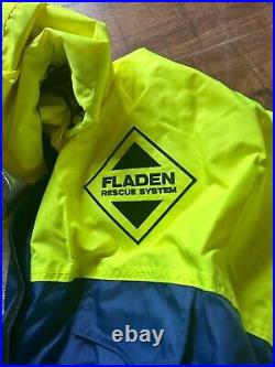 Fladen Rescue Flotation System Suit 845, Blue Yellow, Medium, Floatation Suit