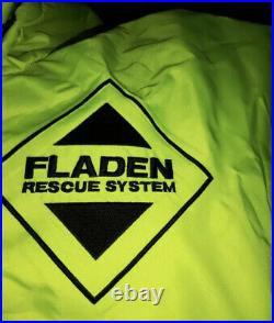 Fladen Rescue System flotation suit L NEW Unisex yellow & Blue Navy