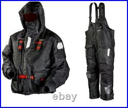 Frabill I-Float Jacket & Bib Ice Fishing Suit, Black, SM MSRP $549 Pant & Coat