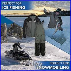 Ice Fishing Suit Insulated Bibs & Jacket Flotation Tons of Pockets X-Large