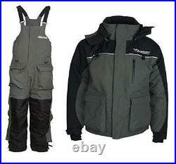 Ice Fishing Suit Insulated Bibs and Jacket Flotation Tons of Large
