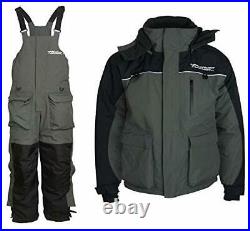 Ice Fishing Suit Insulated Bibs and Jacket Flotation Tons of Large