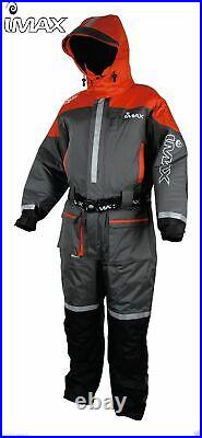 Imax Ocean Floatation Suit Grey/Red 1pcs 100% Waterproof S XXXL Various Sizes
