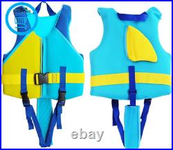 Kids Swim Trainer Vest, 3D Shark Float Suit Children Flotation Jacket
