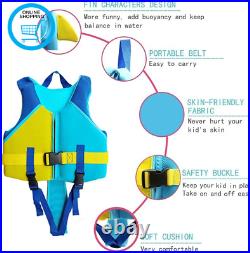 Kids Swim Trainer Vest, 3D Shark Float Suit Children Flotation Jacket