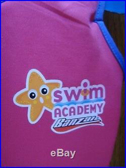 Lot of 2 Swim School Flotation Trainer Vest & Suit Med/Large 33-55 lbs 22Chest
