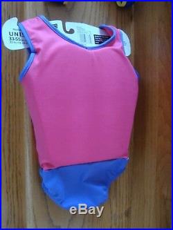 Lot of 2 Swim School Flotation Trainer Vest & Suit Med/Large 33-55 lbs 22Chest