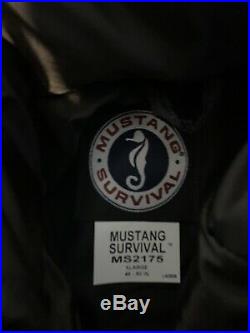 MS2175 Mustang Survival Deluxe Coverall Flotation Suit Black GS NEW XL
