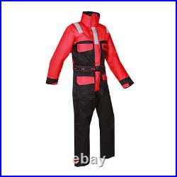 Mullion Mens Seaport Buoyancy 50N Hi-Vis Red Insulated Flotation Suit Size XL