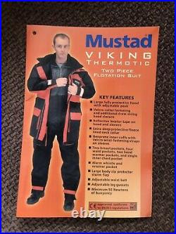 Mustad Viling Thermotic Two Piece Suit (Flotation Suit) Size Large