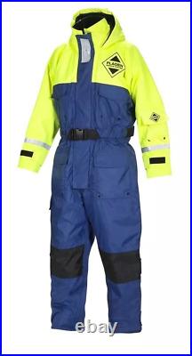 NEW Fladen 1pc Rescue System Flotation Suit Blue/Yellow Large