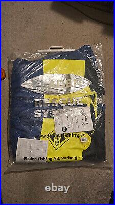 NEW Fladen 1pc Rescue System Flotation Suit Blue/Yellow Large