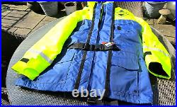 NEWithUNUSED FLADEN RESCUE SYSTEM FLOATATION SUIT Blue/Yellow Size XXL. BARGAIN
