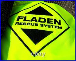 NEWithUNUSED FLADEN RESCUE SYSTEM FLOATATION SUIT Blue/Yellow Size XXL. BARGAIN