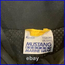 NWT MUSTANG FLOATATION SUIT Buoyant Marine Wear Survival MJ6400 Yellow Sz XXL